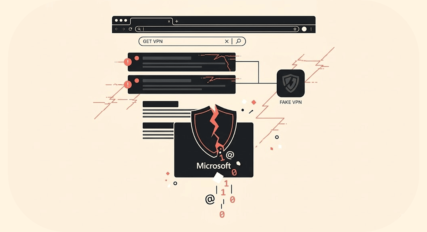 Η Microsoft προειδοποιεί για καμπάνια δηλητηρίασης SEO που διαδίδει ψεύτικες εφαρμογές VPN για κλοπή διαπιστευτηρίων